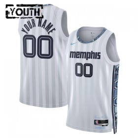 Maillot Enfant Memphis Grizzlies Personnalisable 2025-26 Nike City Edition Gris Swingman